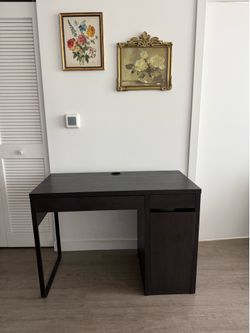 Modern Dark Wood Desk