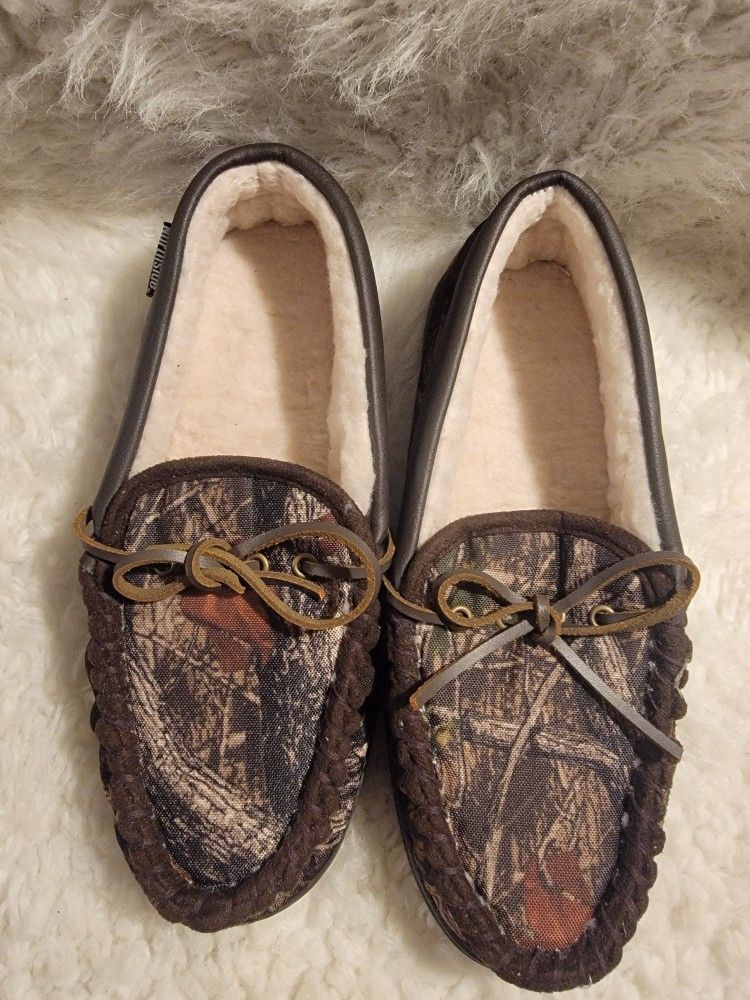 Northside Men's Norwood Slipper in brown camo size 8