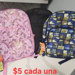 Backpacks $5 Each/ Mochilas $5 Cada Una 