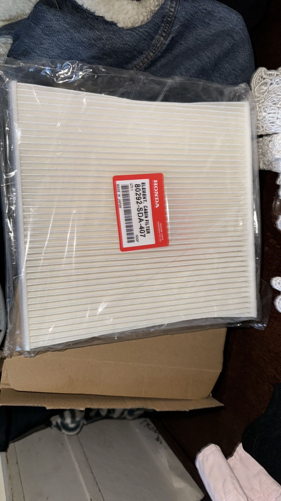 OEM HONDA CABIN AIR FILTERS