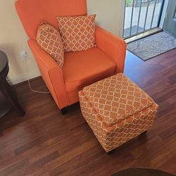 Orange Single Couch Chair