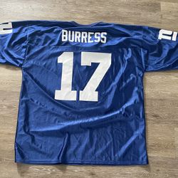NFL Team Apparel Burress #17 N.Y. Giants XLBlue Jersey