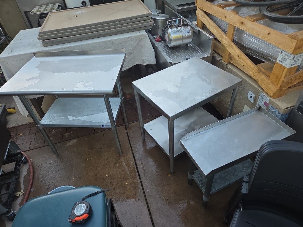 Table, Stainless Prep / Equipment Stands