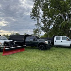Selling Various Landscape And Construction Equipment Dump Trailers Kabota C337 Vermeer Chipper F450