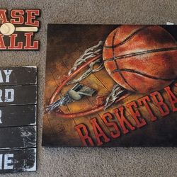 Sports Theme Wall Decor (Hobby Lobby)