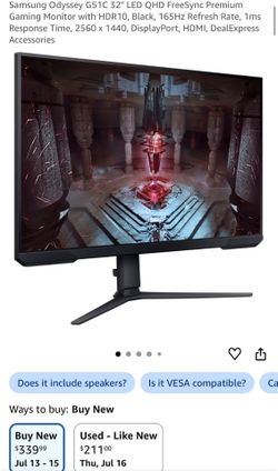 Samsung G5 Monitor