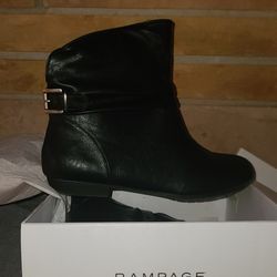 Womens Rampage black boots.