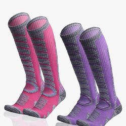 2 Pairs Ski Socks 