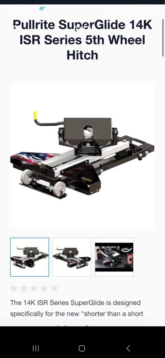 5 1/2 ft bed 5th wheel receiver