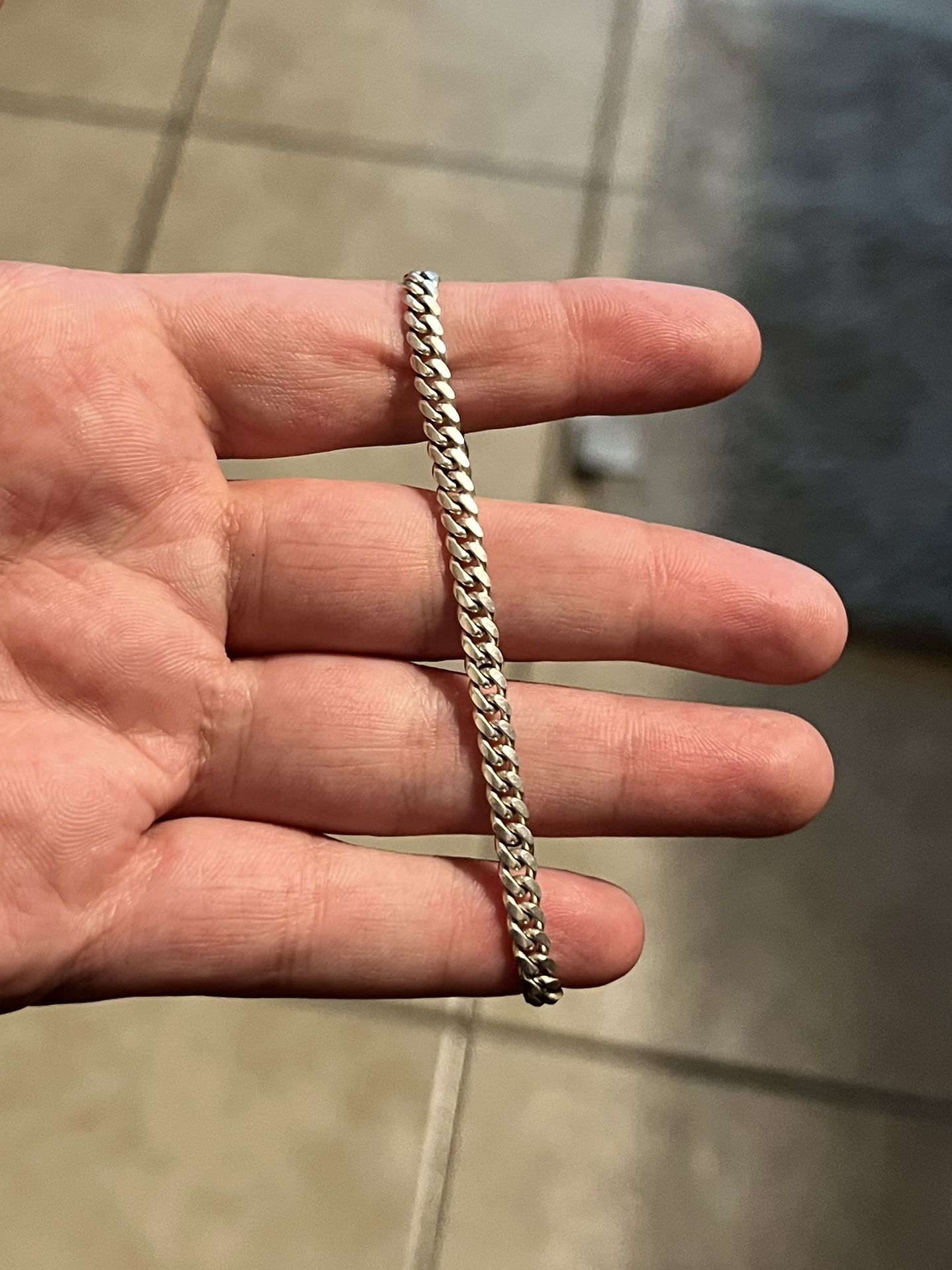 Solid Silver Miami Cuban