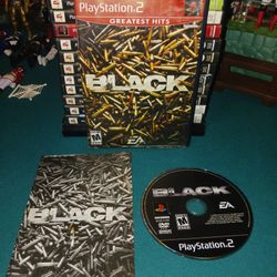 Playstation 2 Game "Black" ( Vintage 1996 )