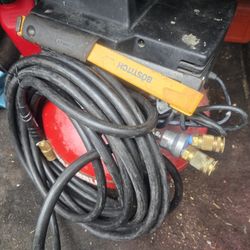 Porter Cable Compressor And Air Hoese With Stapler