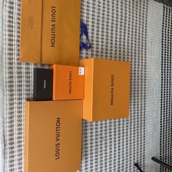Various Louis Vuitton Boxes And 3 Chanel Glasses Boxes 