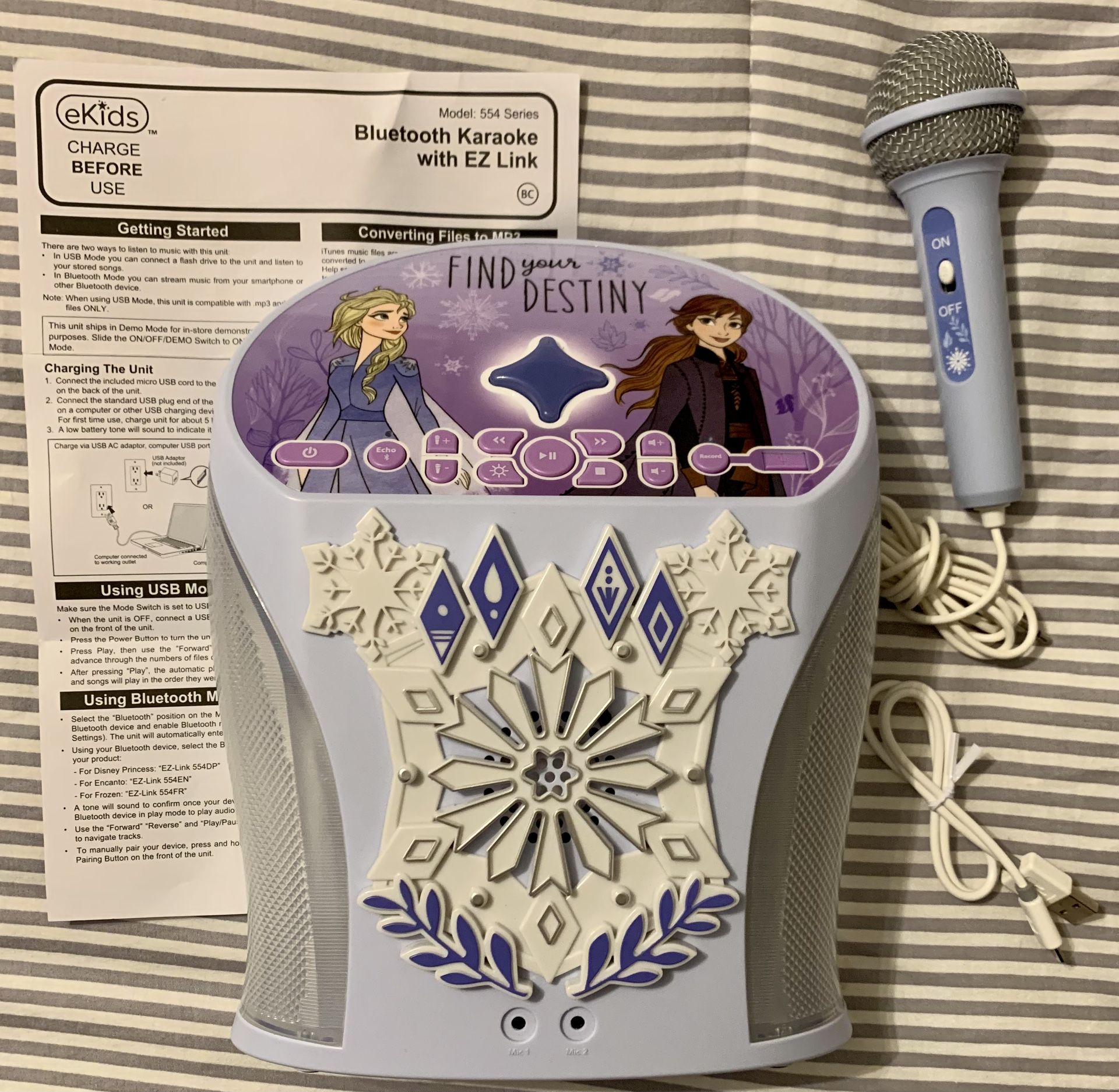 Disney Frozen Karaoke Machine & Bluetooth Speaker - $30