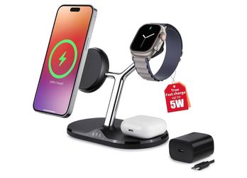 Brand New 3 in 1 Wireless Charging Station for Apple Devices with MagSafe