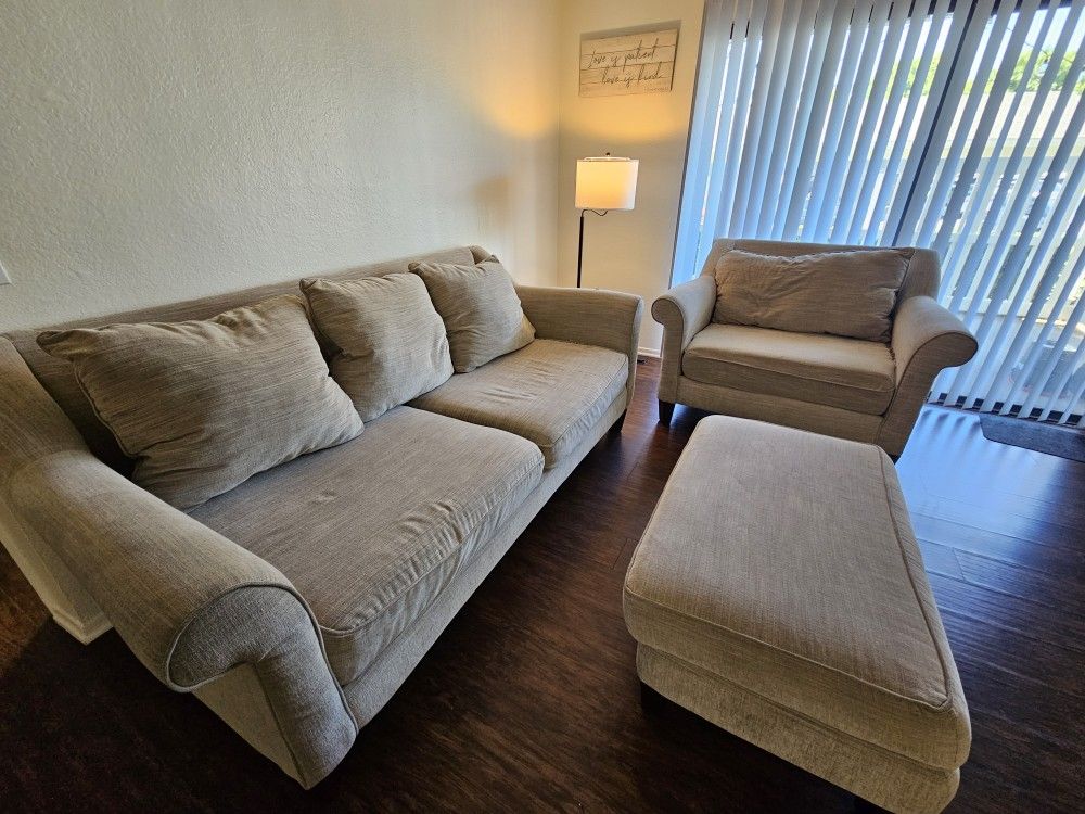 Beige Couch Set