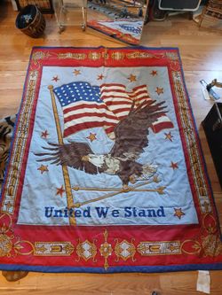 Nancy Lambert United We Stand Quilt Limited Edition Patriotic Eagle Armed Forces