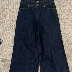 Size 28 Super Baggy Raw Denim Jeans