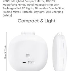 Rechargeable 1x/10x Double Side Lighted