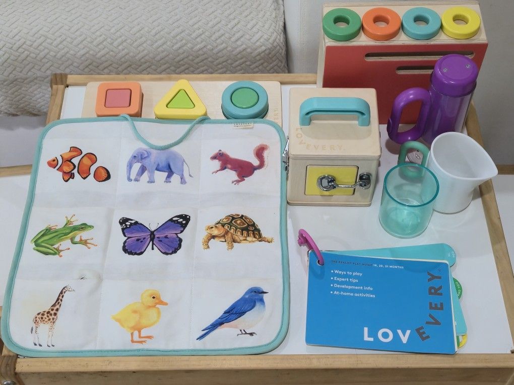 LOVEVERY The Thinker Play Kit for 19, 20, 21 Month Old Baby Toddler Montessori Toy Kit
