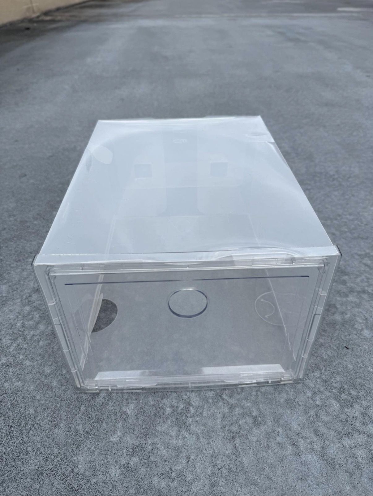 Clear Plastic Storage Boxes – Set of 21 – 13x10x7” – Stackable Front-Open Design