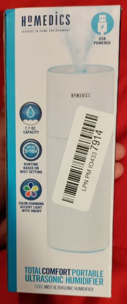 Homeedics Total Comfort Portable Ultrasonic Humidifier