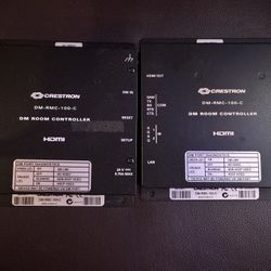 CLEARANCE ALERT: Pair of Crestron DM-RMC-100-C DigitalMedia Room Controllers