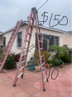 Excellent condition, 10 feet and more sizes available fiberglass ladders