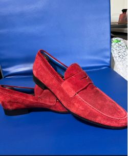 Men’s CANALI Red Shoes- Size 44 (10.5, 11 US).