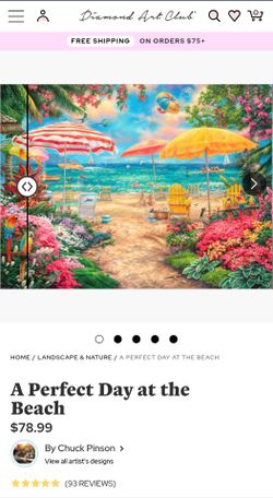 A Perfect Day at the Beach Diamond Art