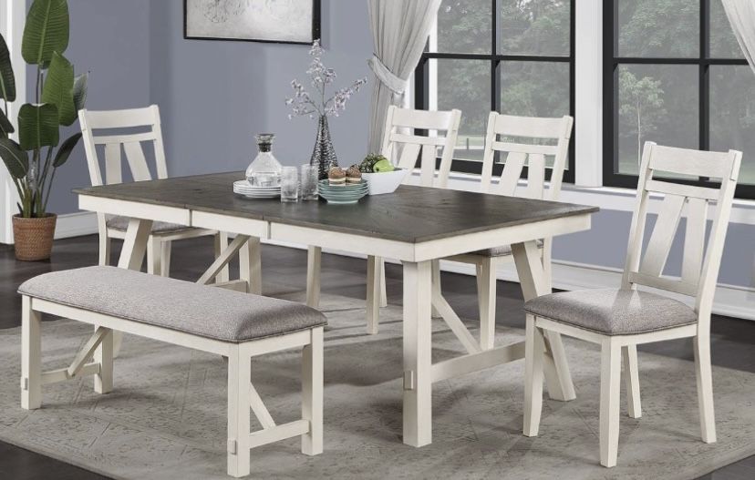 Dining Table Set With Leaf Extension