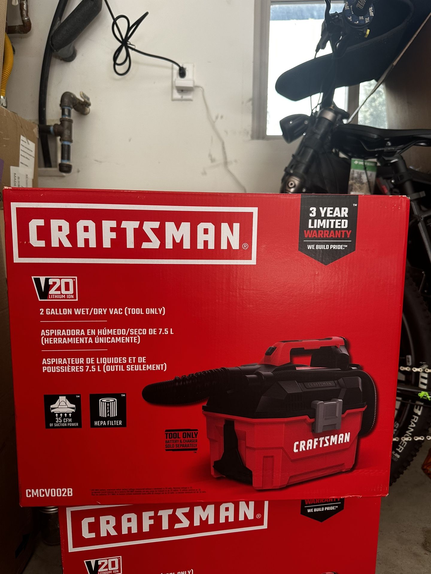 Craftsman V20 Tool Only Wet Dry Vac