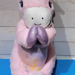 16" Huggable Unicorn Pillow and  50"x 60" Throw Sets $15 each (Two Available)