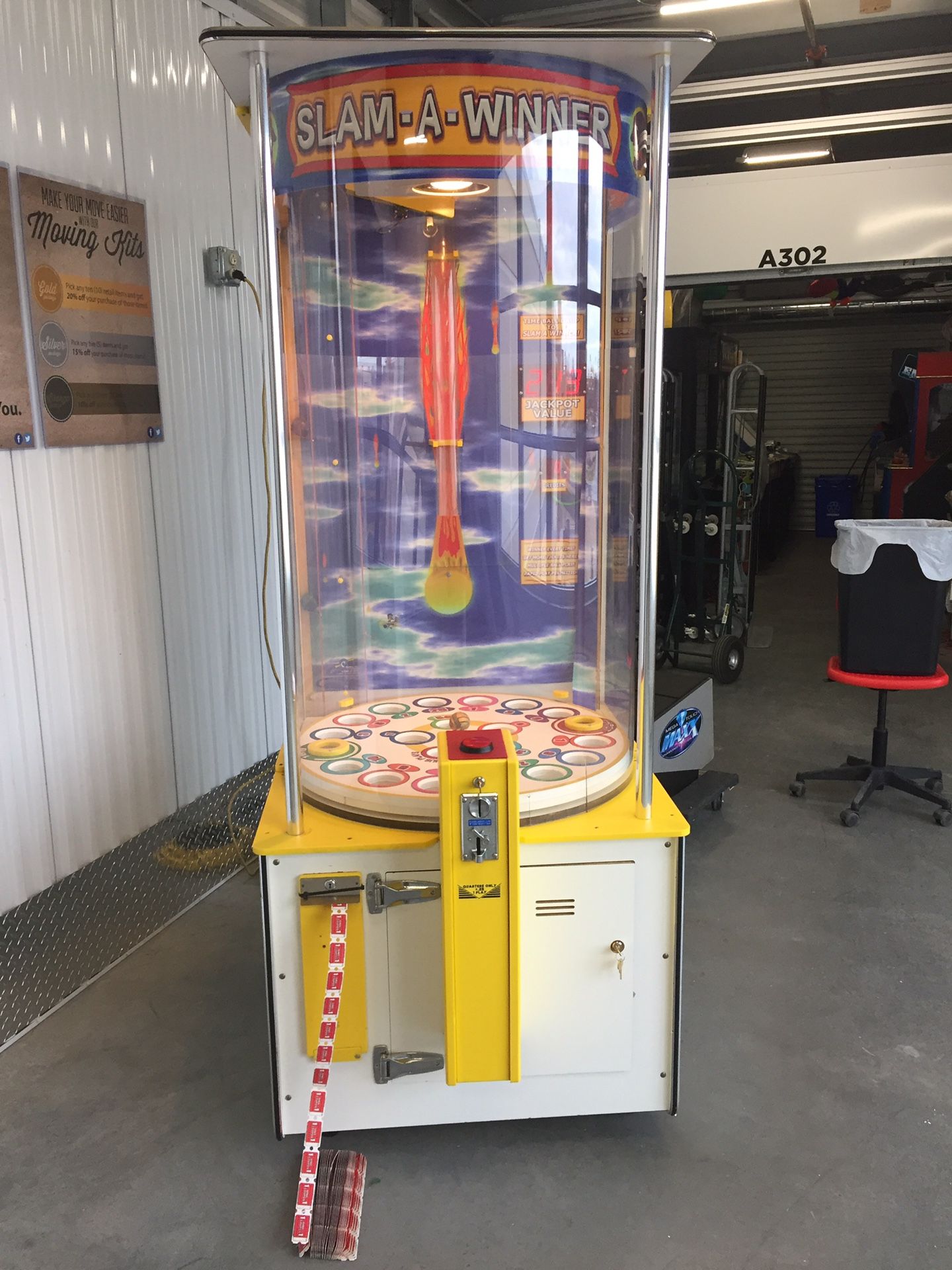SLAM-A-WINNER TICKET REDEMPTION ARCADE GAME!