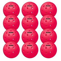 12 Pack Franklin Sports X-40 Outdoor Pickleballs - Official Ball of USA Pickleball, APP Tour + US Open - Regulation Size