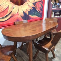 Solid Wood Dining Table 