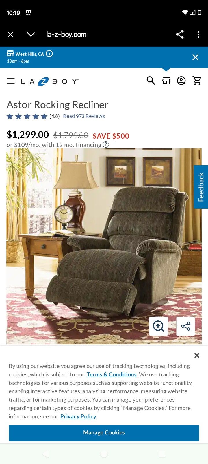 Rocking Lazy boy Chair 