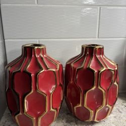 Red Vases