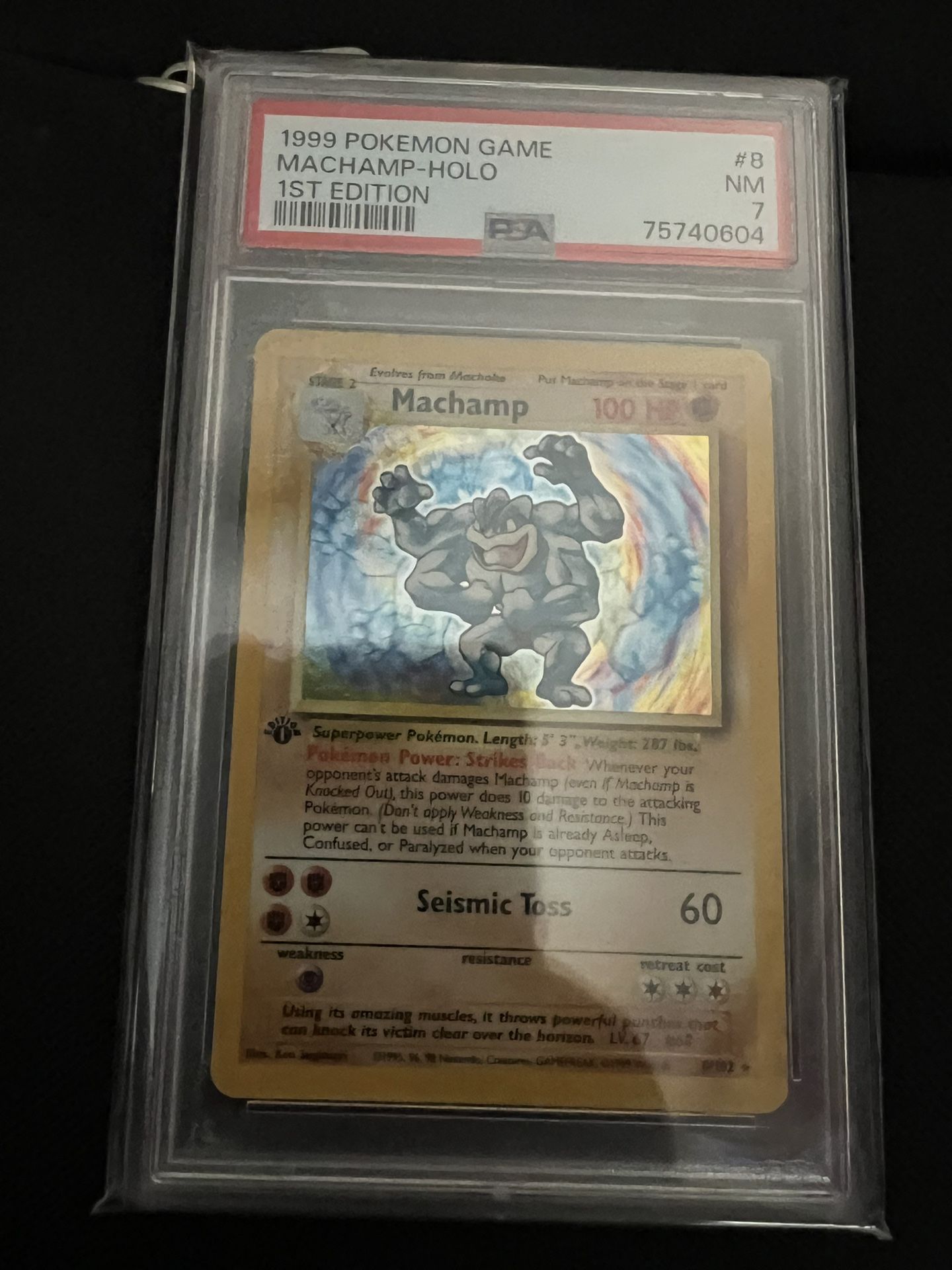 Psa 7 First Edition Machamp