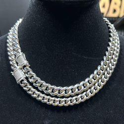 Set Of 2 Cuban Link Chains 