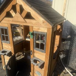 Wood Children’s Playhouse By Backyard Discovery