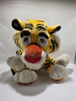 Vintage 1997 Play by Play Tiger Plush Stuffed Animal