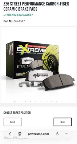 Power stop Audi F+R Brake pads