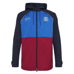 Men's Nike Blue/Red Barcelona AWF Raglan Full-Zip Jacket Large