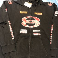 Black Balenciaga Hoodie Xl. 