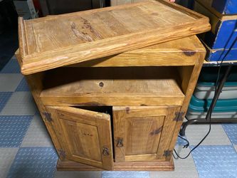 Rustic Pine TV Stand, Cabinet