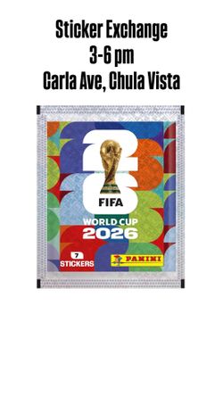 Sticker Trade Night ! FIFA World Cup, 6/10-Wednesday