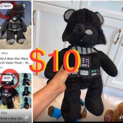 $10 Build A Bear Star wars Darth Vader 18” Plush in great condition