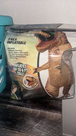 Inflatable T. rex costume