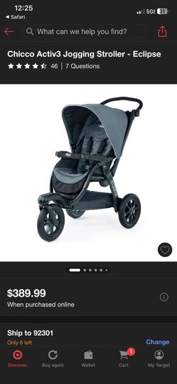 Chicco Activ3 Jogging Stroller - Eclipse